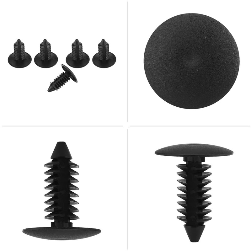 100 Pcs Plastic Automotive Rivets Push In Rivet Bumper Door