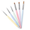 TEOYALL TEOYALL Nail Art Brushes, Nail Design Painting Brushes Builder