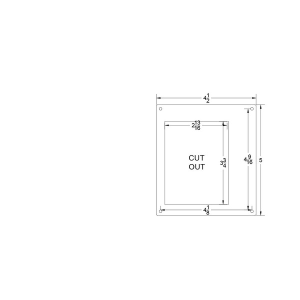 SeaSense LED Switch Panel 4 Gang with Breaker and Rubber