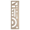 sourcing map Multifunctional Geometric Rulers 15cm Metric and SAE Aluminum