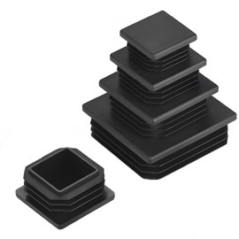 Navasen Plastic Lamellar Plugs (Pack of 4, Black)