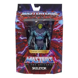 Masters of the Universe Masterverse Skeletor Vintage Collection 18 cm Action Figure with Accessories Sword and Staff - Blue and Purple