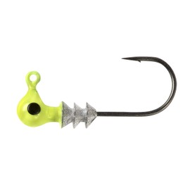 Bobby Garland Crappie Pro Jig Heads for Soft Plastic Crappie Fishing Baits, Fishing Lures for Freshwater, Pack of 10, Chartreuse, 1/24 oz