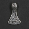 Germanic Axe Pendant 925 Sterling Silver Jewellery, Measure: 2cm in
