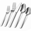 ERVILO 10-Piece Silverware Set for 2, Balanced Weight Stainless Steel