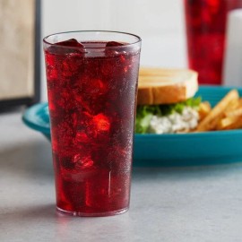 Unbranded Heavy-Duty Plastic Cup Drinking Glass Tumblers, 16 Ounce, Clear (set of 12)