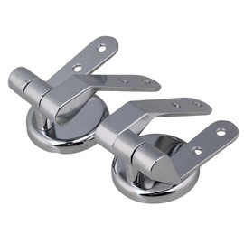 Generic Pair Silver Toilet Seat Sturdy Hinge Toilet Mountings For Replacement Diy Repair