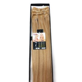 LORD & CLIFF SEVEN PIECE STRAIGHT REMY HAIR CLIP IN EXTENSION 20" #16/613