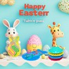 4 Pcs Easter Bunny Sensory Activity Board Toys Double-Side Silicone