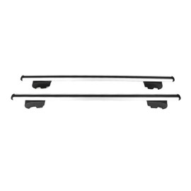 OMAC Roof Rack Cross Bars for Mini Countryman R60 2011-2016 Lockable 165Lbs Aluminium Silver 2Pcs fits Cargo Carriers Kayak Canoe Bike Snowboard