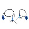 1 Pair Bicycle Hydraulic Disc Brake Four Pistons Aluminum Alloy