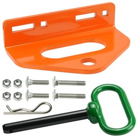 Zero Turn Mower Trailer Tow Hitch Pin Kit 1/4"(6mm) Heavy Duty Lawn Mower Trailer Hitch 3/4" Hole Center with 2 Types Carriage Bolt Orange Green