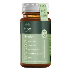 Scudo Tiba Salud Refuerzo 30 Cápsulas Veganas De .800gr C/u Sabor Natural