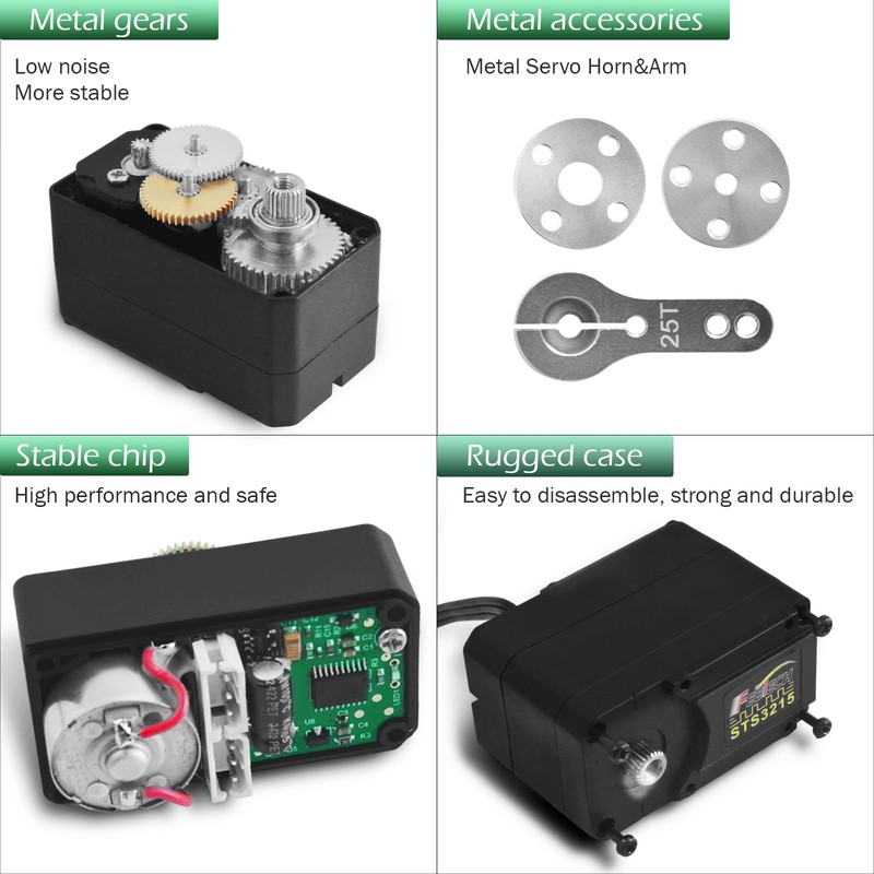 30KG High Torque Serial Bus Servo Motor with Metal Gear,