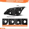 Halogen Headlight Assembly Compatible with 2007-2011 Honda CR-V CRV Front