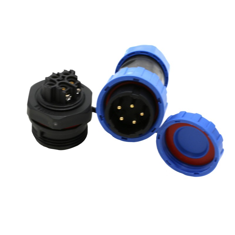 ZBLZGP TY20 5 Pin Aviation Waterproof Connector Male Female Cable