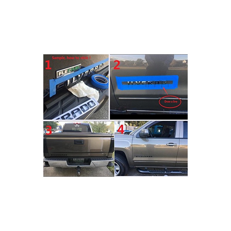 Yoaoo 1x OEM Cheyenne Redline Nameplate Emblem Badge 3D Letter