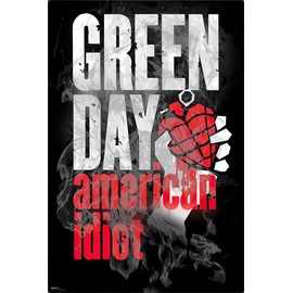 Green Day - Music Poster (American Idiot - Heart-Grenade) (Size: 24" x 36")