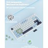 AULA F75 75% Wireless Mechanical Keyboard,Gasket Hot Swappable Custom Keyboard,Pre-lubed