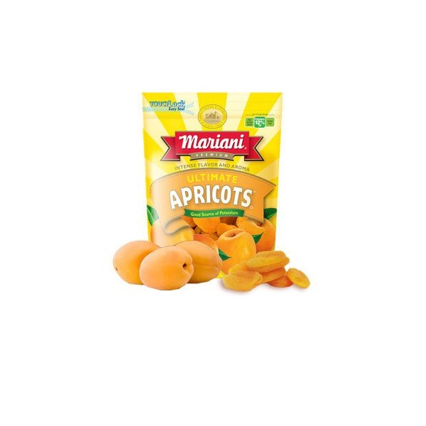 Mariani, Dried Ultimate Apricots, 6oz Pouch (Pack of 4)