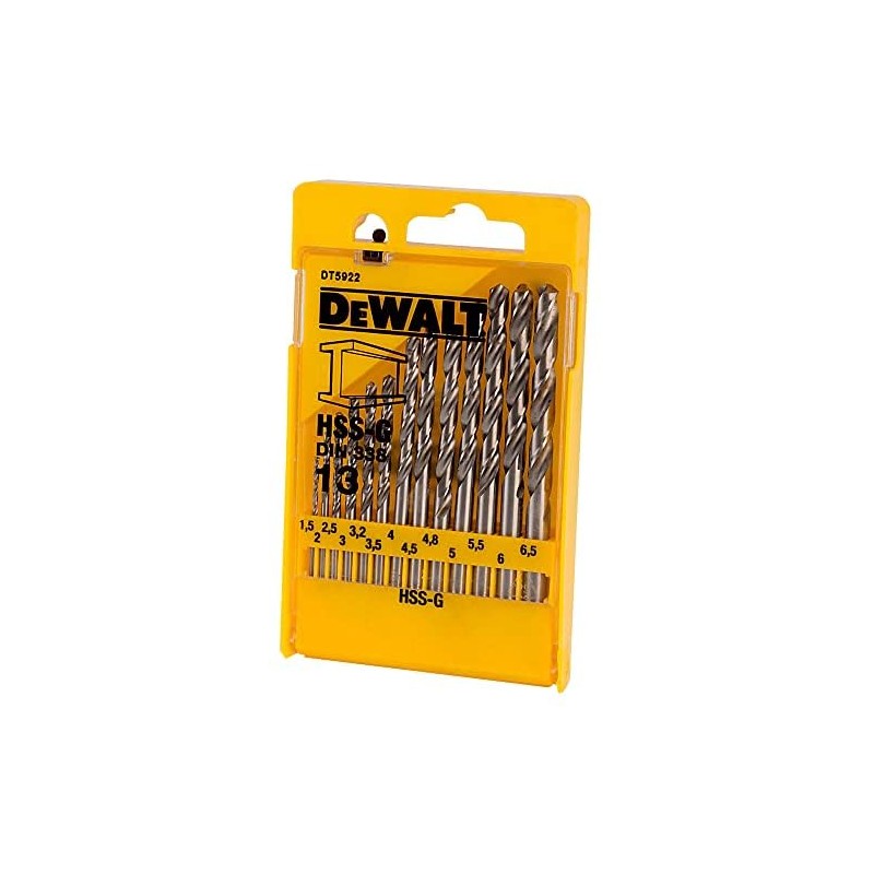 DeWalt DT5922-QZ High Speed Steel-G Metal Drill Bit Set DIN