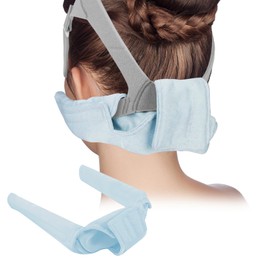 Silk CPAP Neck Pad for CPAP Headgear, Sky Blue CPAP Strap Covers, Comfortable CPAP Strap Cushions, CPAP Mask Headgear Strap Covers Reduces Headgear Pressure and Cheek Red Marks CPAP Accessories