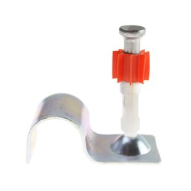 Ceas PCC038M100 3/8" Emt Clip One Hole Conduit Strap Drivepin Powder-Puff (25 Pack)