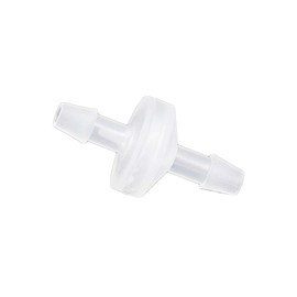 Refuuch 1/4" Hose Barb One Way Check Valve Non Return Ozone Resistance Plastic Valve for Fuel Oil Air Gas Water(Pack of 3)