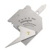 Welding Inspection Ruler, 0-40mm Stainless Steel Welding Gauge Inspection Test