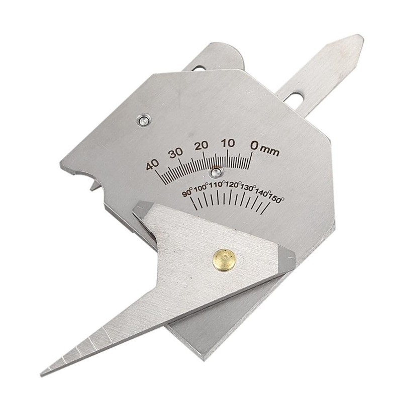 Welding Inspection Ruler, 0-40mm Stainless Steel Welding Gauge Inspection Test