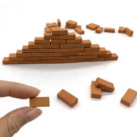 DHER Mini Small Bricks Miniature Bricks Pack of 50 Mini Bricks Model Bricks Mini Small Bricks Handmade DIY Sandpit Building Cover House Micro Landscape Dollhouse Garden Decoration