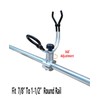 BroCraft Aluminum Rail Mount Rod Holder/Pontoon Boat Square Rail Mount