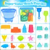 Collapsible Beach Toys for Kids Toddlers, Collapsible Sand Bucket and