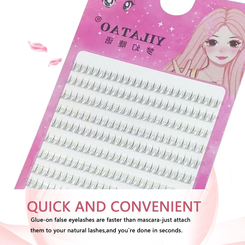 10 Rows Large Capacity False Eyelashes, Lower Eyelashes, Small Flame
