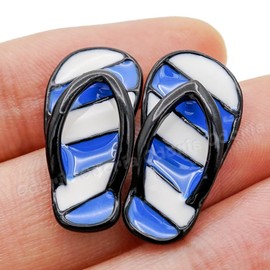 Odoria 1/12 Scale Miniature Beach Chair Lawn Chair and Flip Flops Dollhouse Furniture Accessories