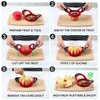 SCHVUBENR 4.72 Inch Large Apple Slicer with 12 Blades -