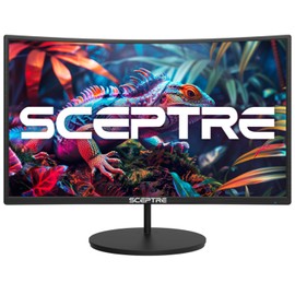 New! Sceptre Curved 24-inch Gaming Monitor 100Hz 1080p R1500 98% sRGB HDMI x2 VGA Build-in Speakers, VESA Wall Mount Machine Black 2026 (C248W-1920RN Series)