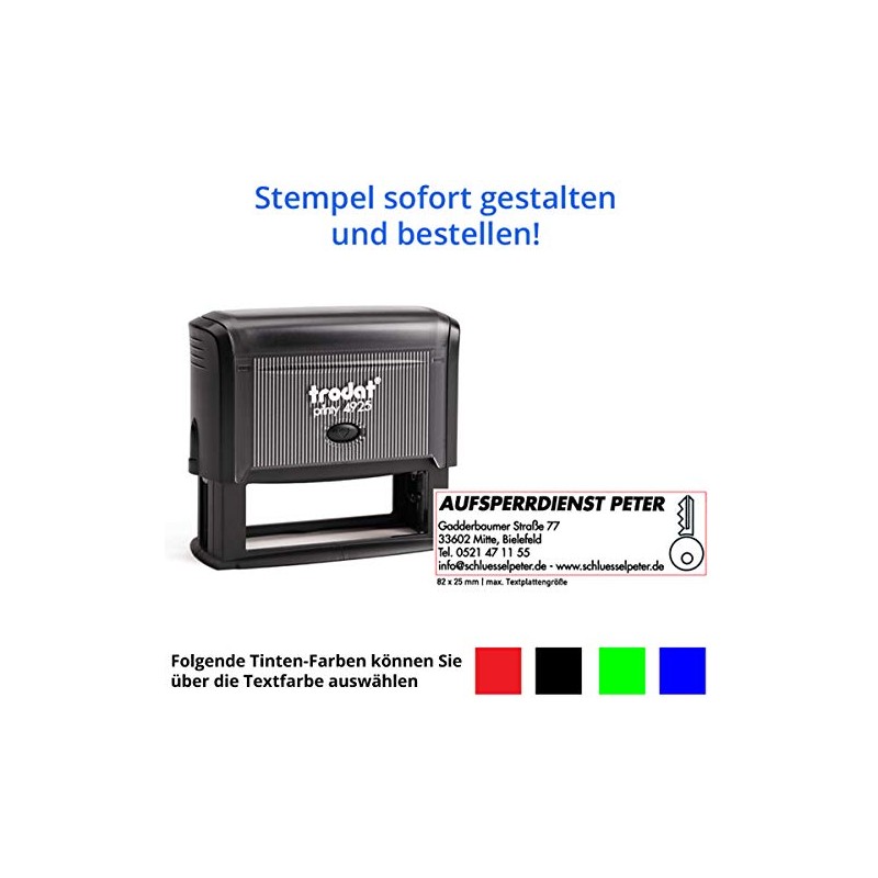 Trodat Printy 4925 Stamp (82 x 25 mm) for 9