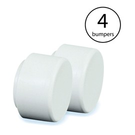 HydroTools In Ground Swimming Pool Ladder Replacement Rubber Bumpers, 4 Bumpers