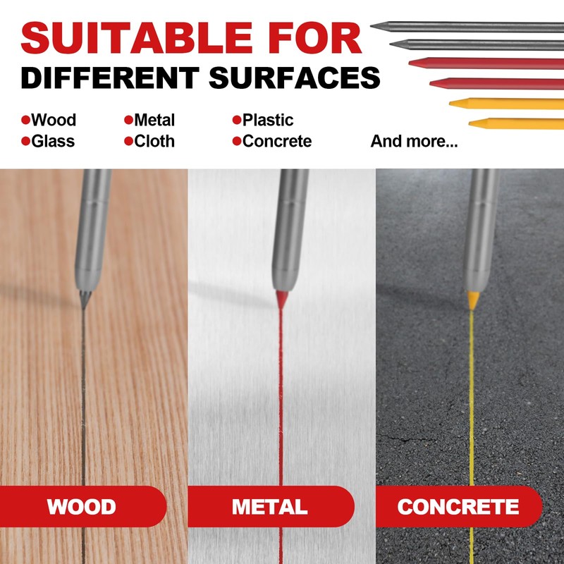 LATTHANT Multi-function Scribe Tool, Aluminium Alloy Scribing Tool with Carpenter