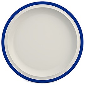 Ornamin Flat Plate Diameter 26 cm Blue Melamine Edge (Model 504) / Dinner Plate