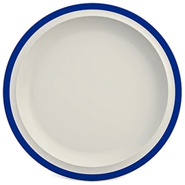 Ornamin Flat Plate Diameter 26 cm Blue Melamine Edge (Model 504) / Dinner Plate