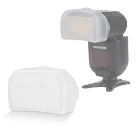 NEEWER Flash Diffuser for Square Head Speedlite Flash, Snap On PC White Speedlight Light Modifier Diffusion Panel for Z760 NW760 NW700 NW620 NW600 NW655 NW635II NW645II NW-670, 750II, FA002