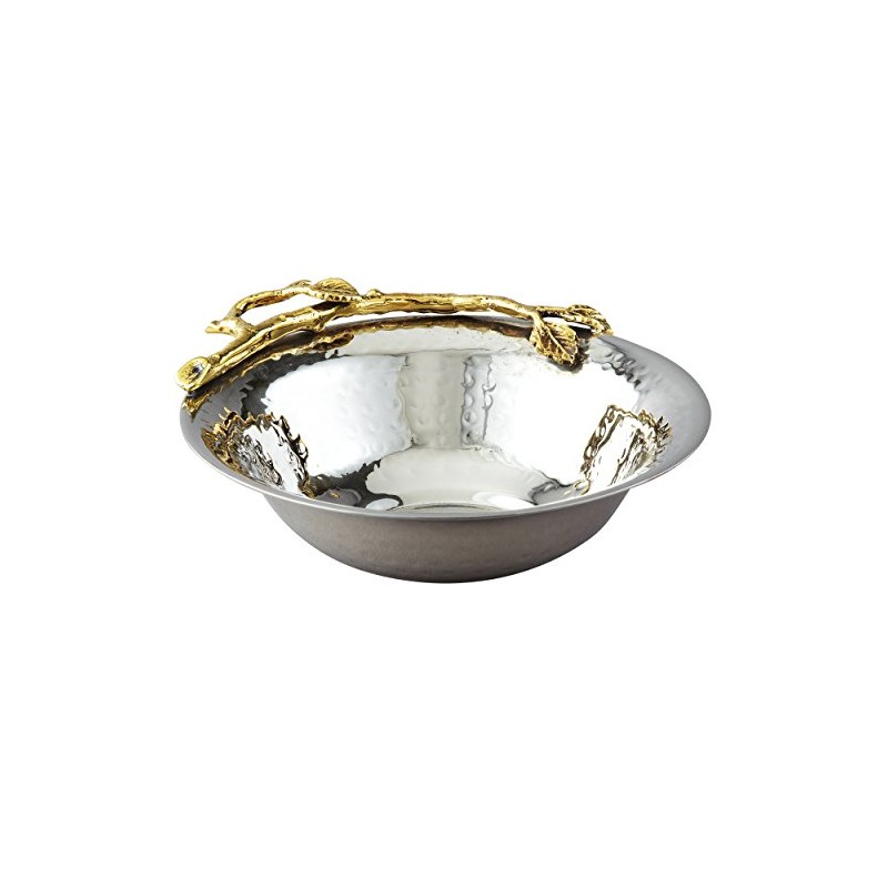 Elegance Golden Vine Hammered Bowl