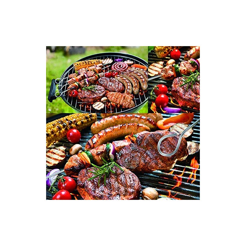 UCEC 50x Kebab Skewers, Skewers for Grilling, Metal Kebab Sticks,
