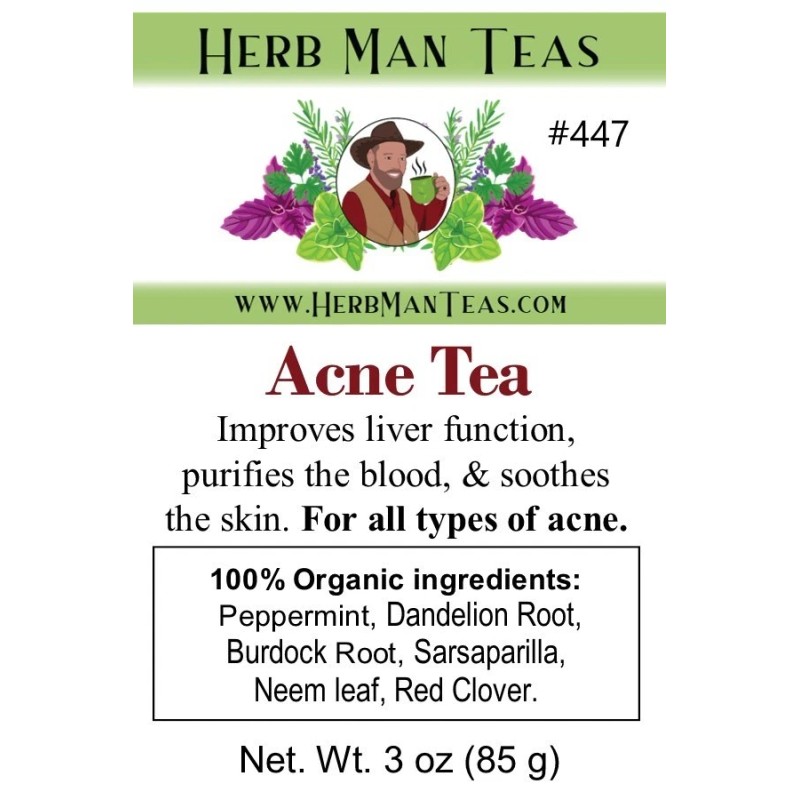 Herb Man Teas ACNE TEA with Neem - Addresses internal