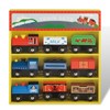 WoodenEdu Wooden Train Sets for Toddlers, 9 Pcs Train Toy