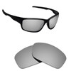 Alphax Silver Titanium Polarized Replacement Lenses for Oakley Canteen 2014