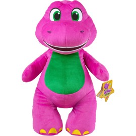 Barney World Toddler Toys by Fisher-Price Tall Plush, 24-inch Figure with Soft Texture for Pretend Play, Kids Ages 2+ Years
