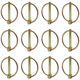 Hayaww 12 x folding pin folding pins, split pins, folding pins, folding pins, assortment bolts, folding pins with ring, M4.5, for trailers, tractors, agricultural vehicles